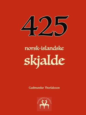cover image of 425 norsk-islandske skjalde